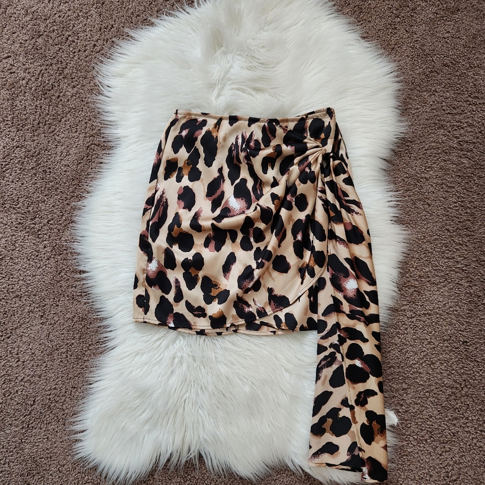 Leopard Mini Skirt